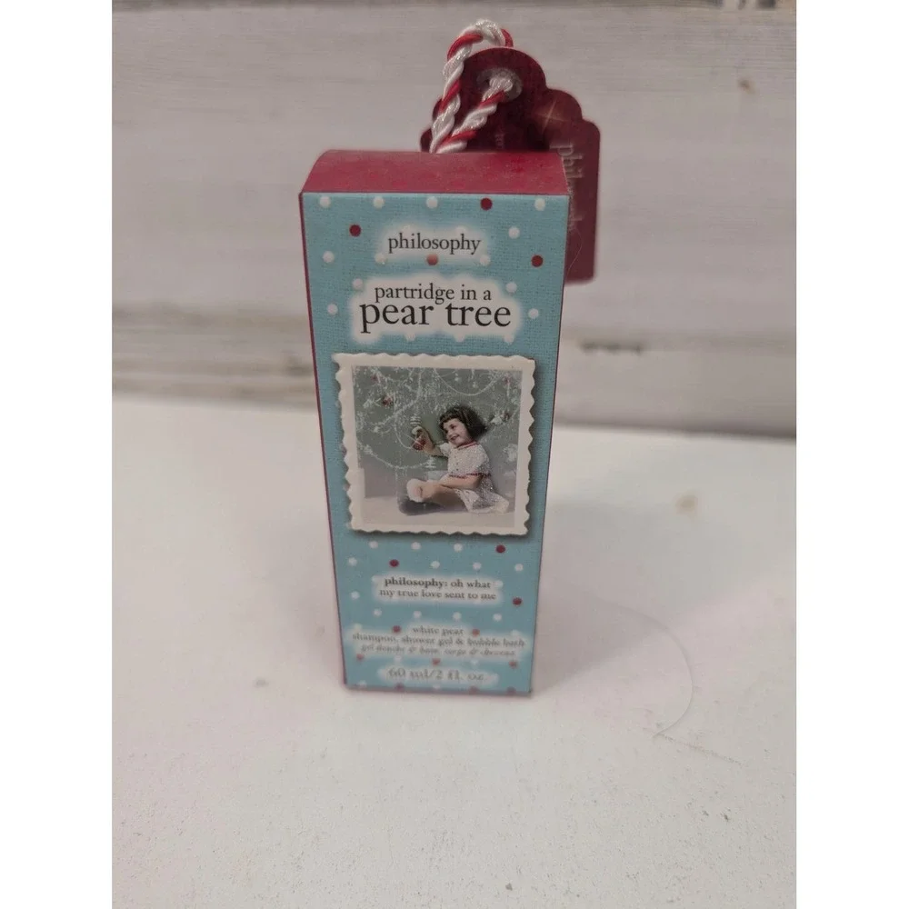 Philosophy Partridge In A Pear Tree Shower Gel 2 Fl Oz Red Travel 604079094368